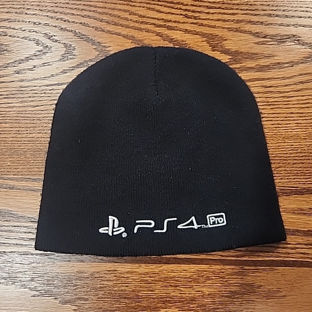 New Sony‎ Playstation PS4 Pro Promo Knit Beanie Hat Cap Black PS4 Employee Merch